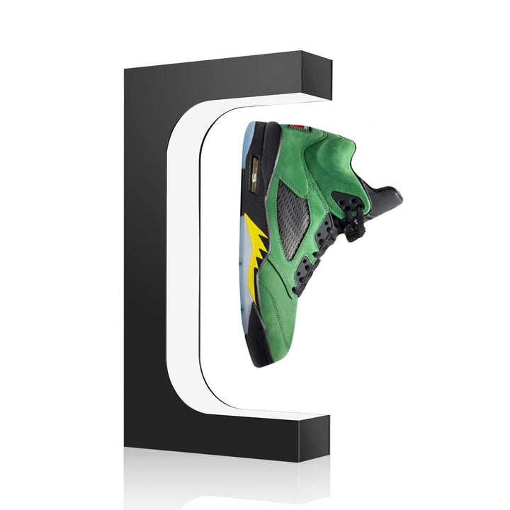Schwebendes Schuh-Display Magnetische Levitation Sneaker Stand mit LED-Licht Rotierende schwebende H