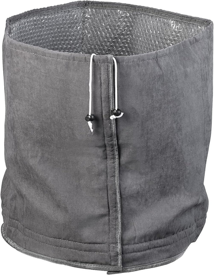 Royal Gardineer Winterschutz Hauben: XL-Thermo-Topfschutz für Pflanzen, 70 x 65 cm, mit Drainage, an
