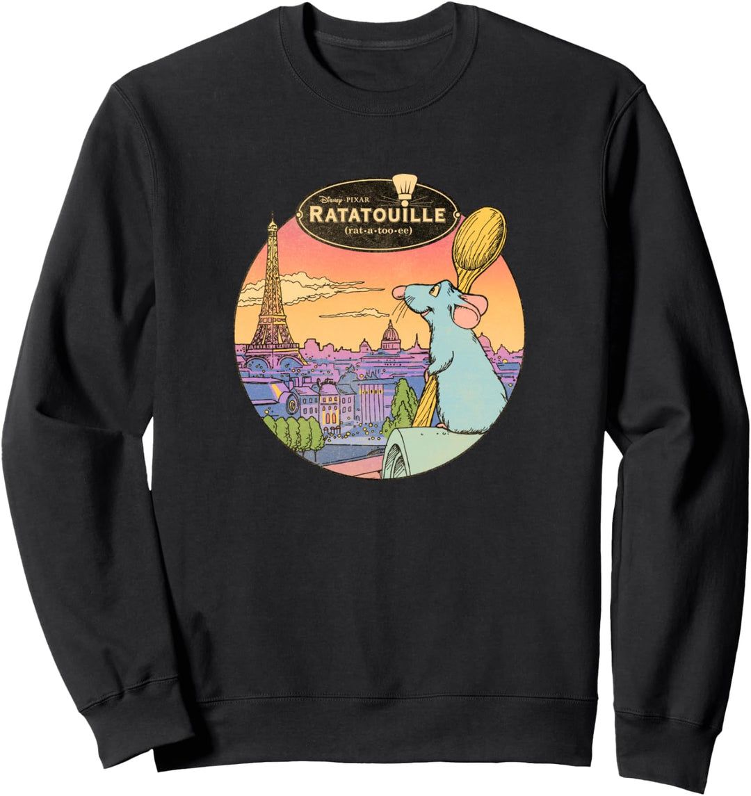 Disney Pixar Ratatouille Over Look Paris Sweatshirt