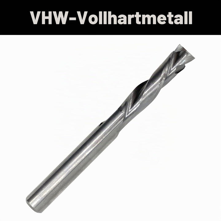 Spiralnutfräser 8mm Schaft，Up&amp;Down Kompressions Cut CNC VHM Spiralfräser für Oberfräse，8 mm mit Schn