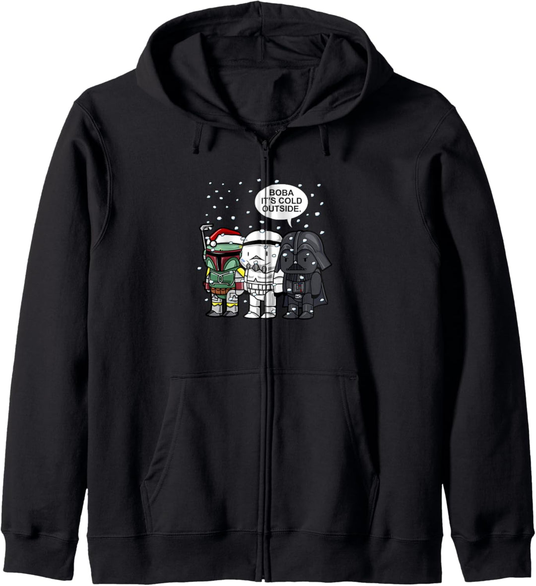 Star Wars Christmas Boba It's Cold Outside Kapuzenjacke