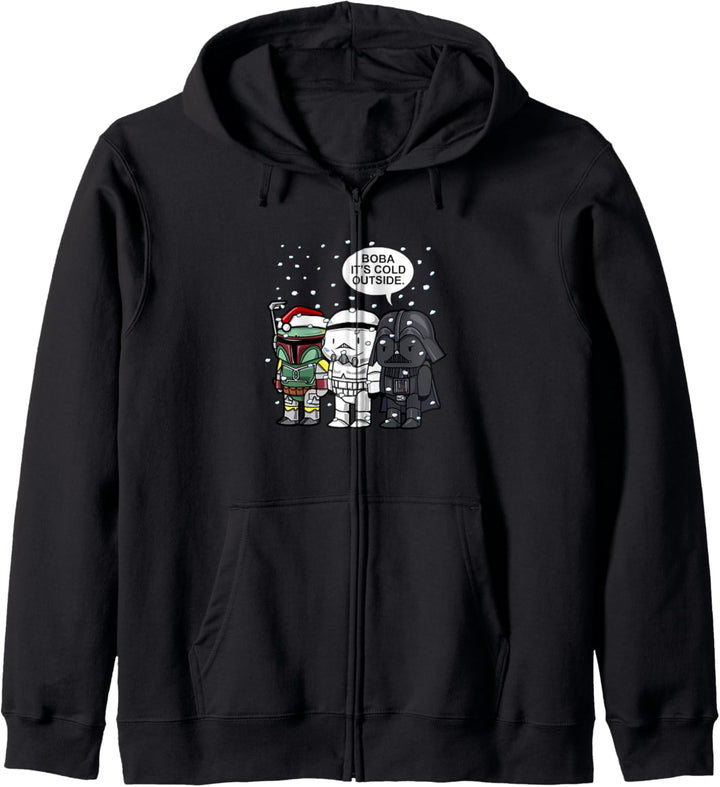 Star Wars Christmas Boba It's Cold Outside Kapuzenjacke