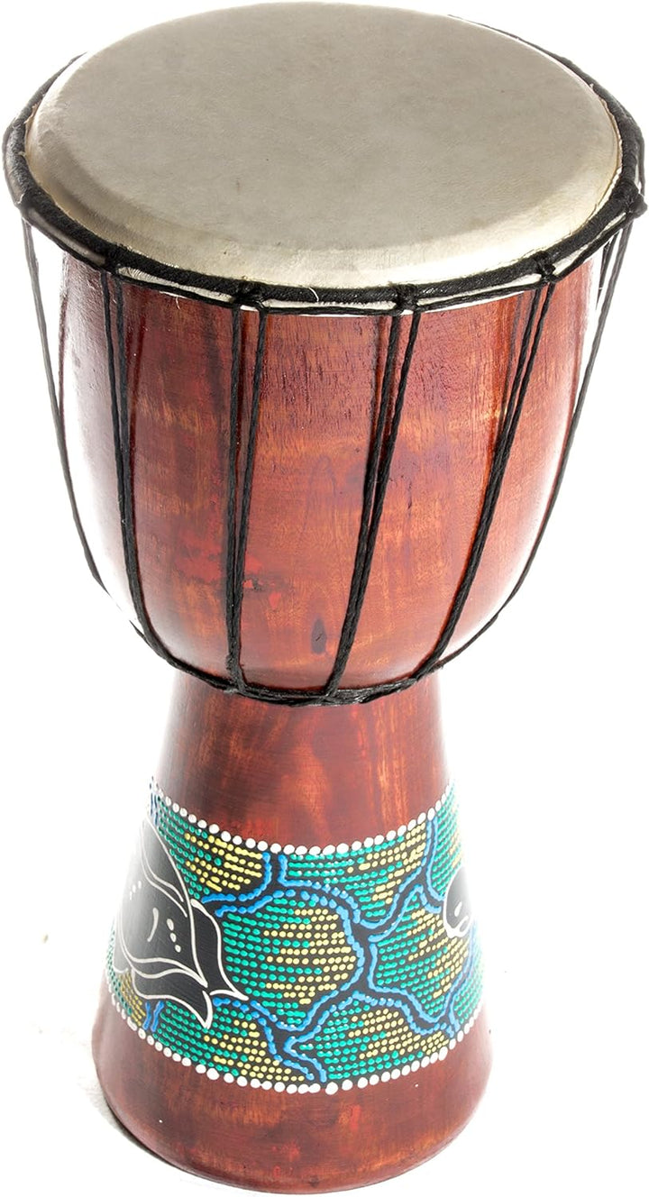 20cm Djembe Schildkröte Grün Djembe Trommel Bongo Drum Handtrommel Buschtrommel Percussion Kinder Fa