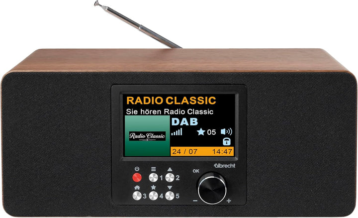 Albrecht DR 864 Digitalradio Stereo, DAB+/UKW, grosses 4,3" Farbdisplay, ASA | 4,3" Farbdisplay, ASA