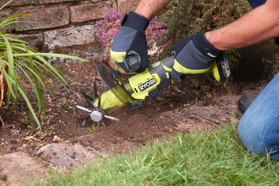 RYOBI 18 V ONE+ Akku-Kompakt-Kultivator RY18HCA-0 (5 cm Arbeitstiefe und 12 cm Arbeitsbreite, 5 cm A