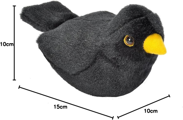 VÖGEL MIT Sound - Blackbird 10 cm x 15 cm x 10 cm, 10 cm x 15 cm x 10 cm