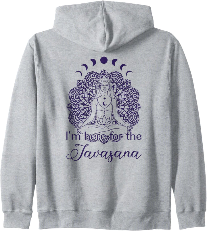 Yoga Meditation mit Mondphasen und Here For The Savasana Kapuzenjacke