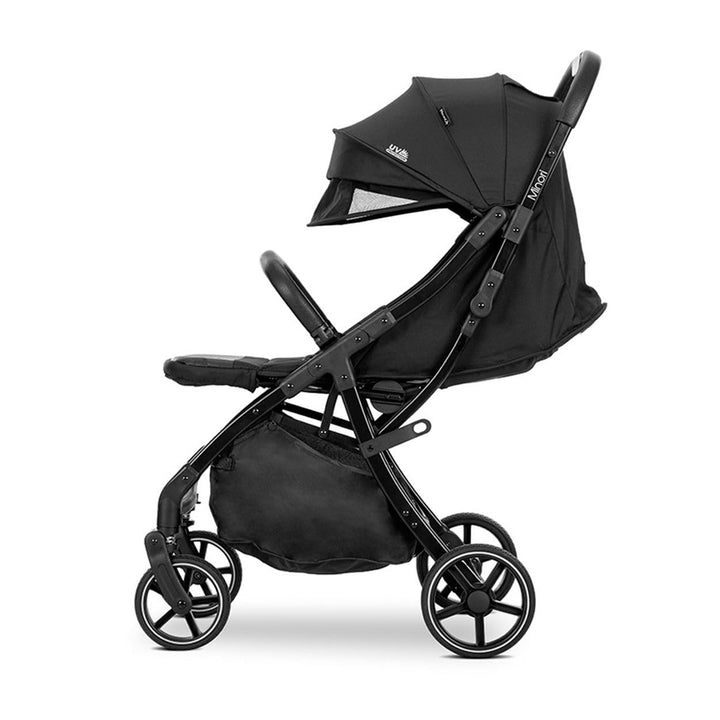 Lorelli Kinderwagen Buggy Minori faltbar PU-Räder Getränkehalter Fussabdeckung schwarz, schwarz