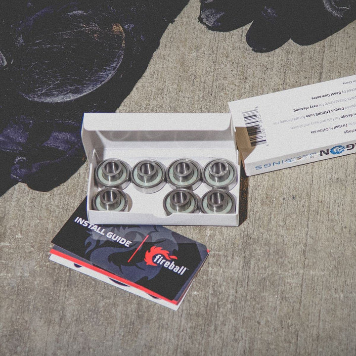 FIREBALL Dragon Precision Skateboard Bearings | 608 Bearing for Skateboards, Longboards, Inline Skat