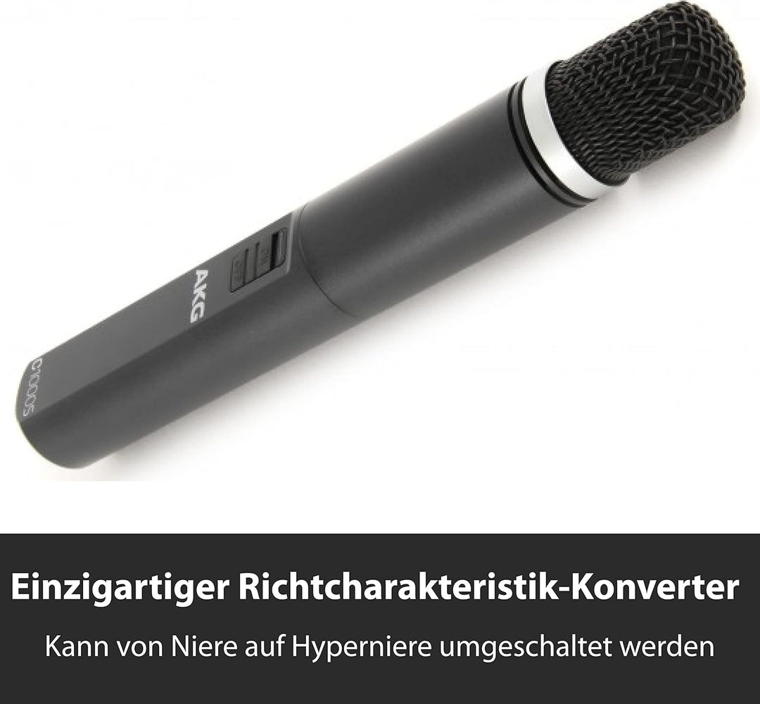 AKG C1000S MK IV Kleinmembran-Kondensatormikrofon, Vielseitig einsetzbar, umschaltbare Nieren- und H