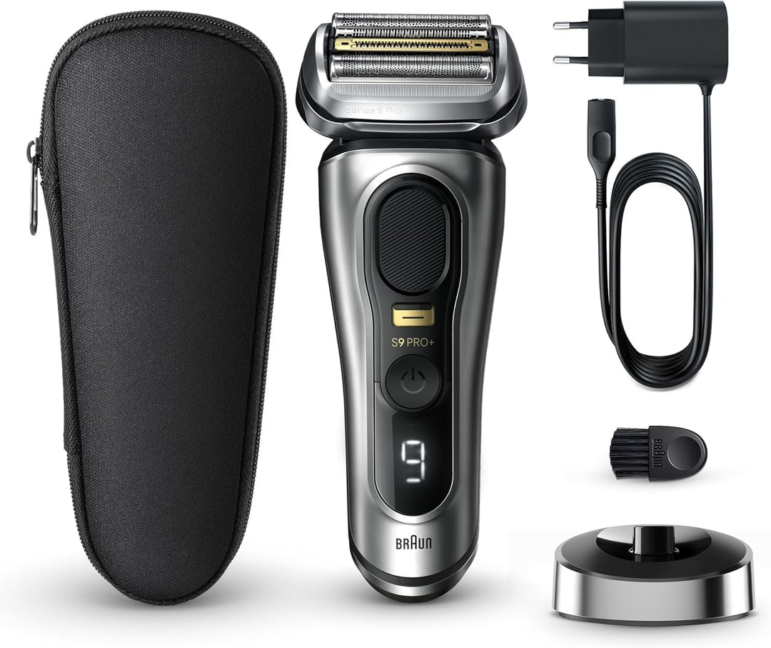 Braun Series 9 Pro+ Rasierer Herren Elektrisch, Elektrorasierer mit 5 Pro Rasierelementen, Langhaars