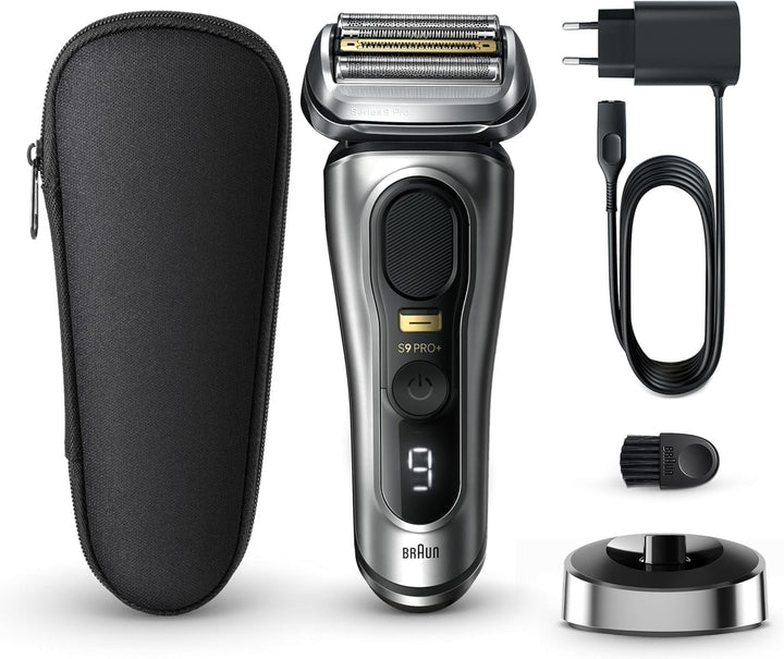 Braun Series 9 Pro+ Rasierer Herren Elektrisch, Elektrorasierer mit 5 Pro Rasierelementen, Langhaars