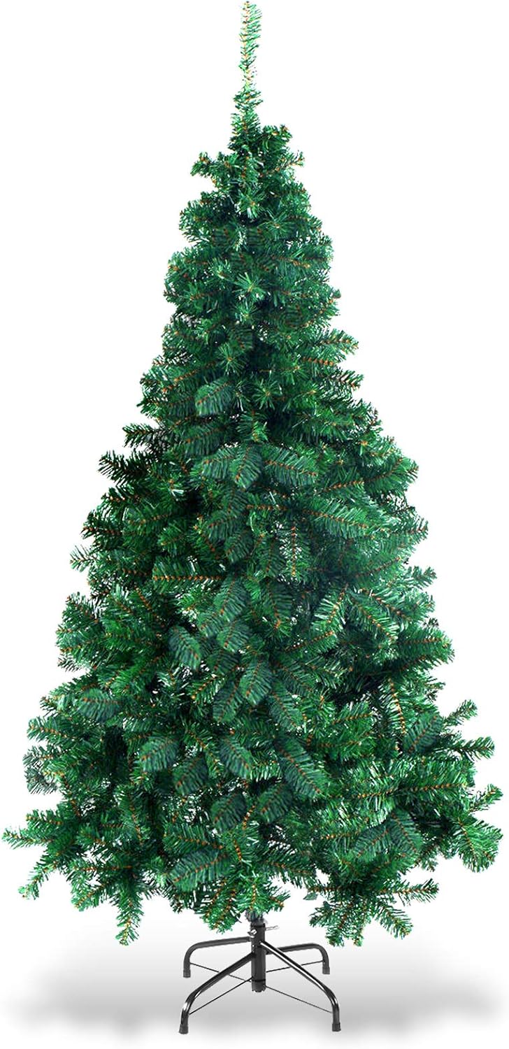 GOPLUS 150/180/210/240cm Weihnachtsbaum Grün, Festliche Weihnachtdekoration für Zuhause, Grüner Tann