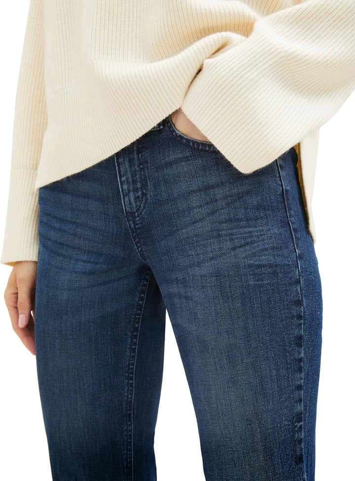 TOM TAILOR Damen Alexa Straight Jeans 26W / 32L 10282 - Dark Stone Wash Denim, 26W / 32L 10282 - Dar