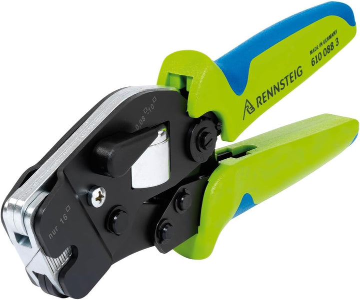 Rennsteig Aderendhülsencrimpzange PEW8.88 (selbsteinstellend, 4 Crimpflächen; 0,08-10 mm², AWG: 28-7