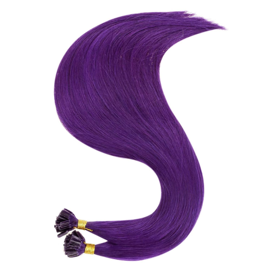 RUNATURE Echthaar Extensions Bondings Lila Pre Bonded U Tip Keratin Extensions Echthaar Fusion Kerat