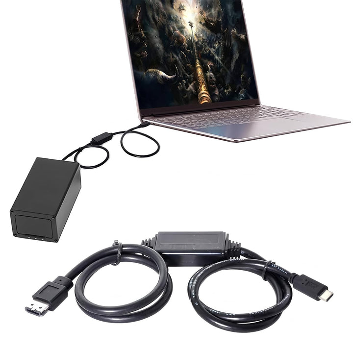 Ausi USB Typ C Stecker Host zu ESATA ESATAp HDD Kabel für Laptop PC