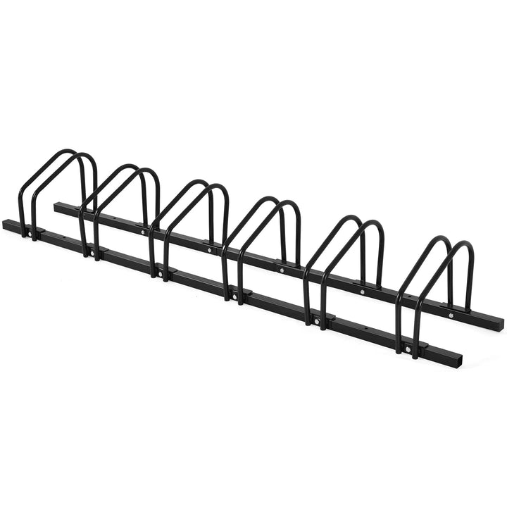 COSTWAY Fahrradständer Standparker Bodenständer Aufstellständer mit 4/5/6 Fahrrad Stellplätze, Mehrf