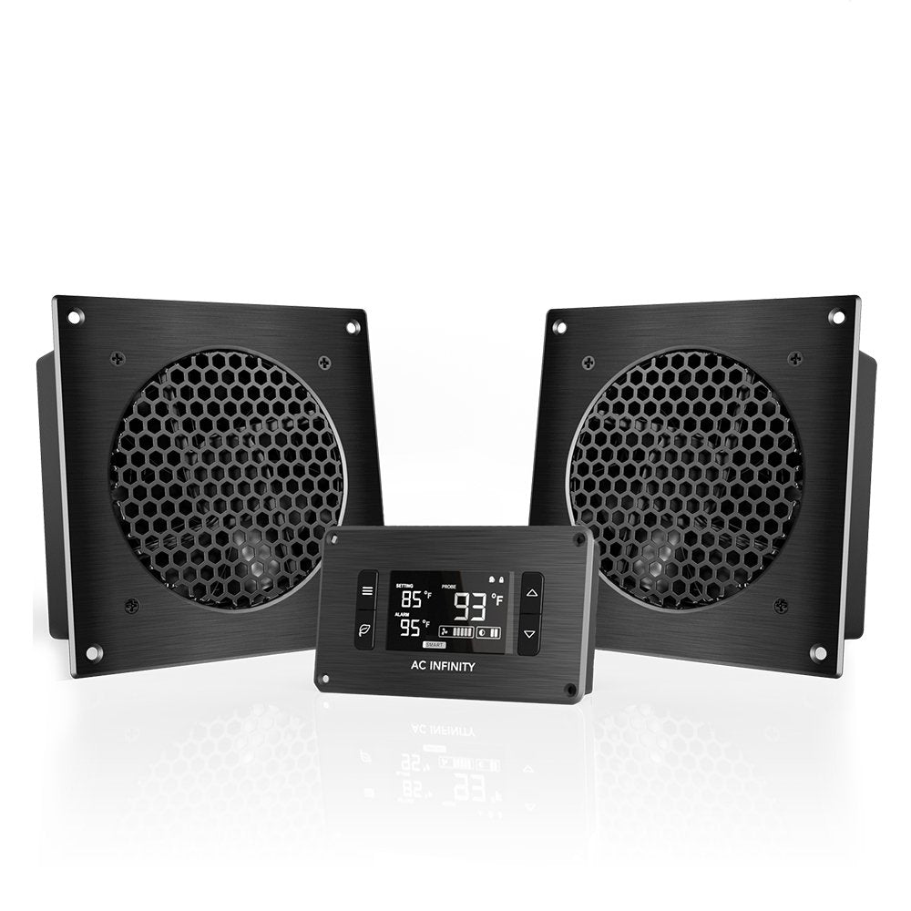 AC Infinity AIRPLATE T8, leises abkühlendes Doppelventilator-System 6" (16 cm) mit Thermostatsteueru