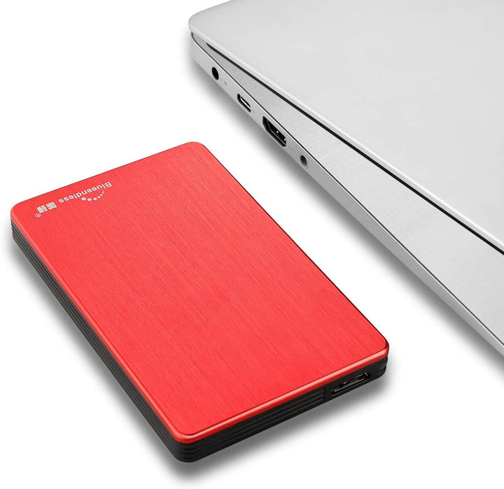 Tragbare externe Festplatte USB 3.0 6,3 cm (2,5 Zoll) für PC, Laptop, Computer (320GB, rot) Rot 320