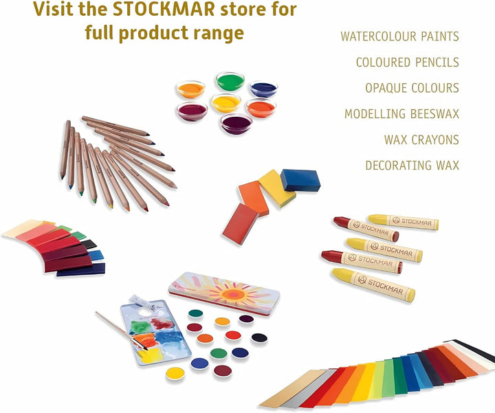 Stockmar 51200 - Knetbienenwachs, 100 x 40 mm, 12 Farben