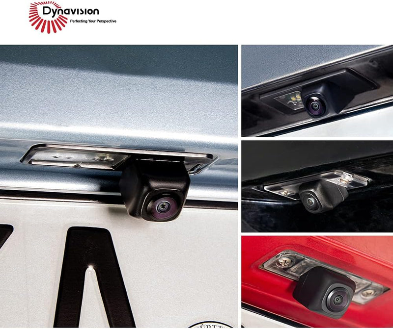 DYNAVISION OEM Kamera | Rückfahrkamera mit gelbem Licht für VW Golf Passat Tiguan Touran Polo Touare