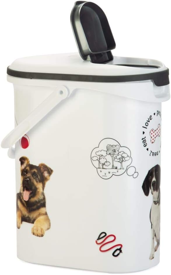 Curver Hundefutterbehälter 10L – Luftdichte kompakte Futterbox für Trockenfutter – Bis zu 4kg Kapazi