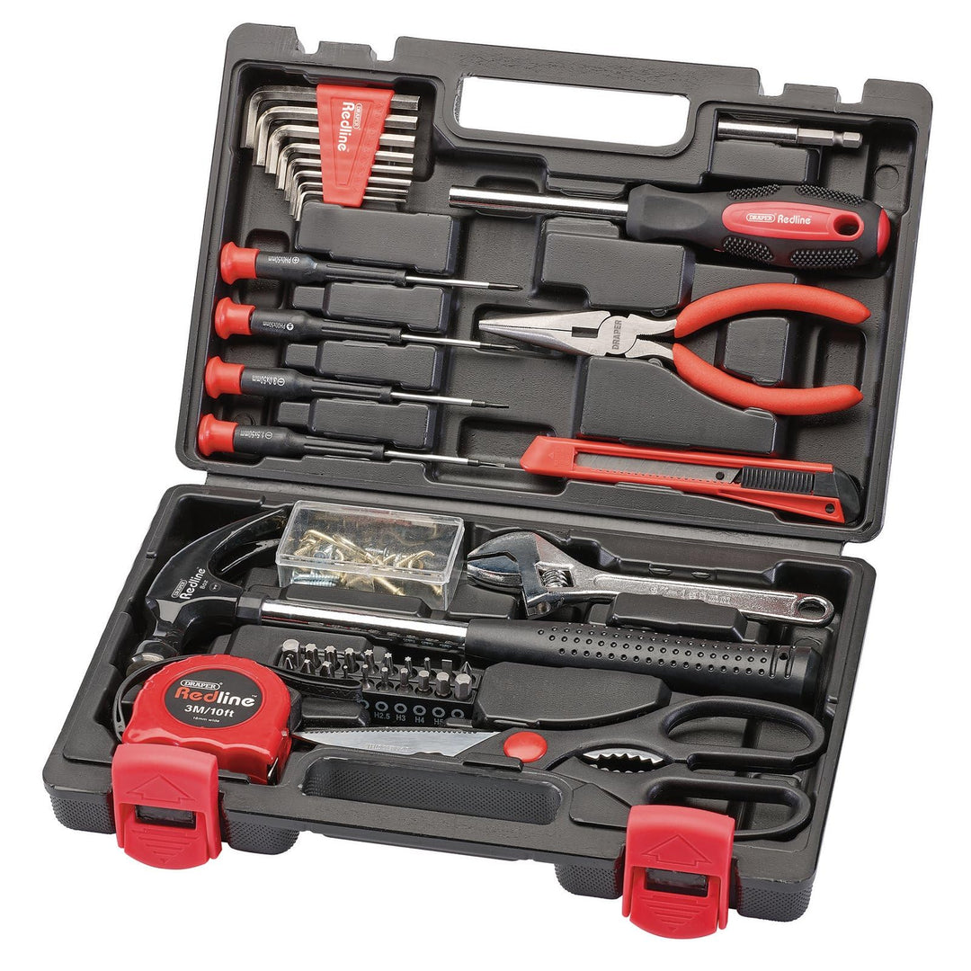 Draper 70381 Redline Werkzeugset (41-teilig), Rot und Schwarz, One Size