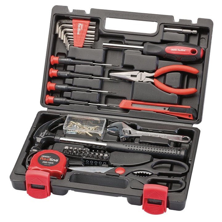 Draper 70381 Redline Werkzeugset (41-teilig), Rot und Schwarz, One Size