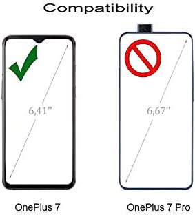 STILGUT Hülle geeignet für OnePlus 7 Lederhülle vertikales Flip-Case, schwarz, schwarz