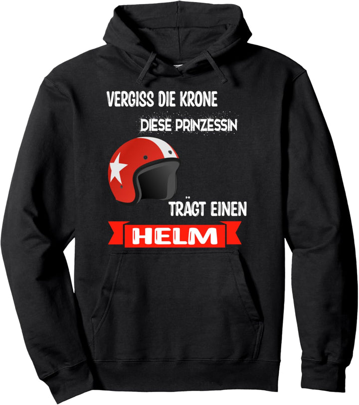 Motorrad Fahrerin- Frau Bikerin - Motorradfahrerin witziges Pullover Hoodie