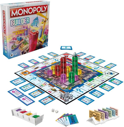 Monopoly Builder Board Game, Strategy Game, Family Game, Games for Children, Fun Game to Play, Famil