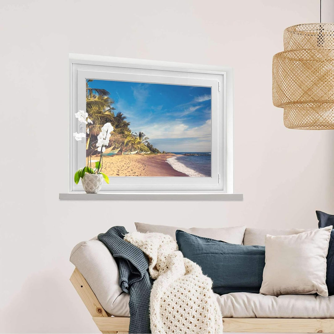 Fenster-Folie Sichtschutz I Folie für Fenster Deko - Fensterbild selbstklebend I Deko für Bad, Küche