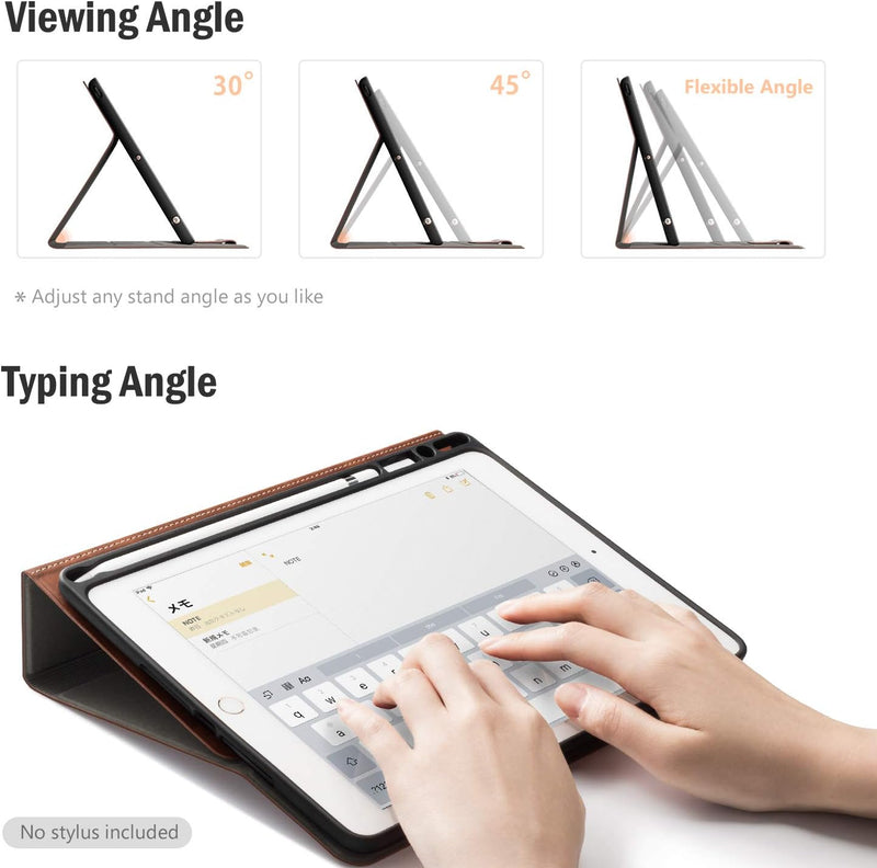 Antbox Hülle für iPad 10.2 (9. Generation/8. Generation/7. Generation) mit stifthalter Auto Schlaf/W