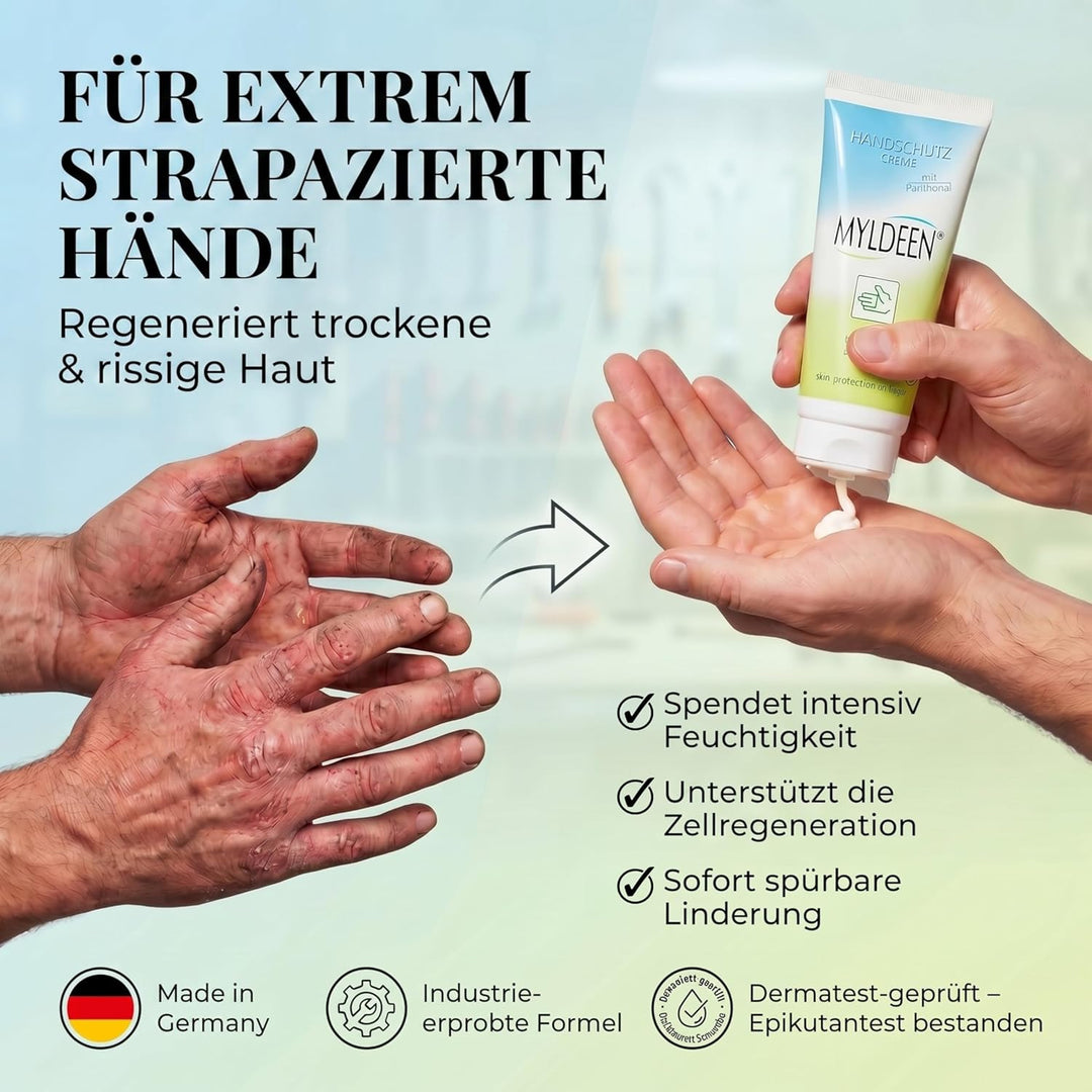 MYLDEEN Hautschutzcreme | Handcreme, Handpflege | Tuben, Tube | Pflege auf der Arbeit, Arbeitsschutz