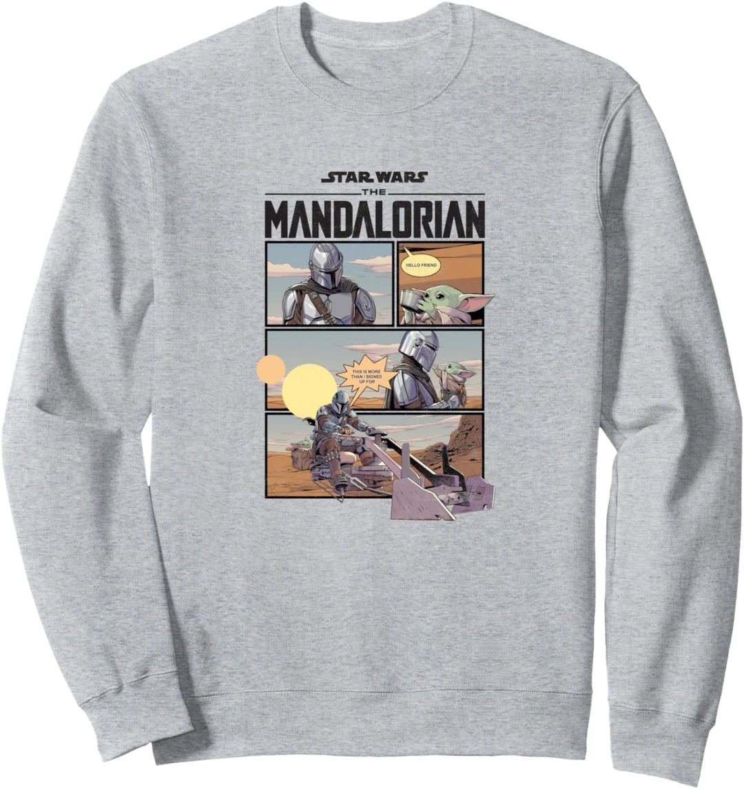 Star Wars Mando Comic Strip Sweatshirt