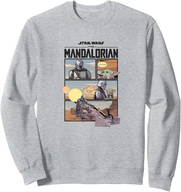 Star Wars Mando Comic Strip Sweatshirt