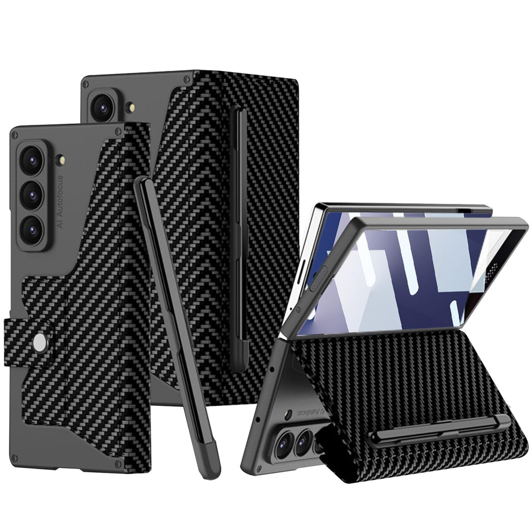 NINKI für Samsung Galaxy Z Fold 7 Wallet Case mit Kartenhalter,Eingebauter Displayschutz handyhülle