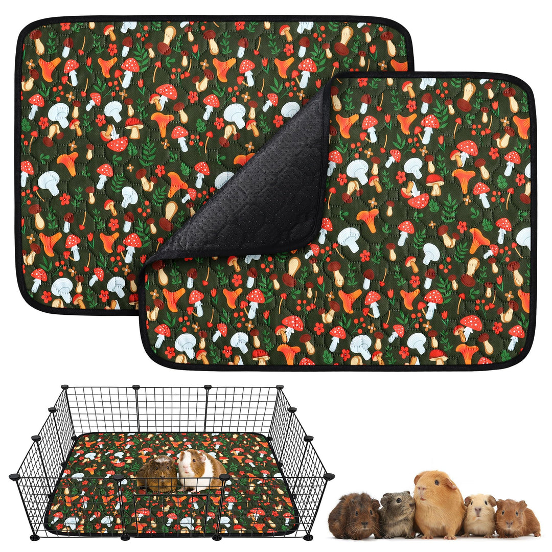 2 Stück PIPI Pads für Meerschweinchen, Super Saugfähig Kleintier Pee Pads, Wasserdichte Pipipads für