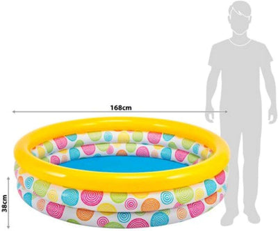 Intex Pool mit 3 Ringen, Mehrfarbig, 168 x 38 cm
