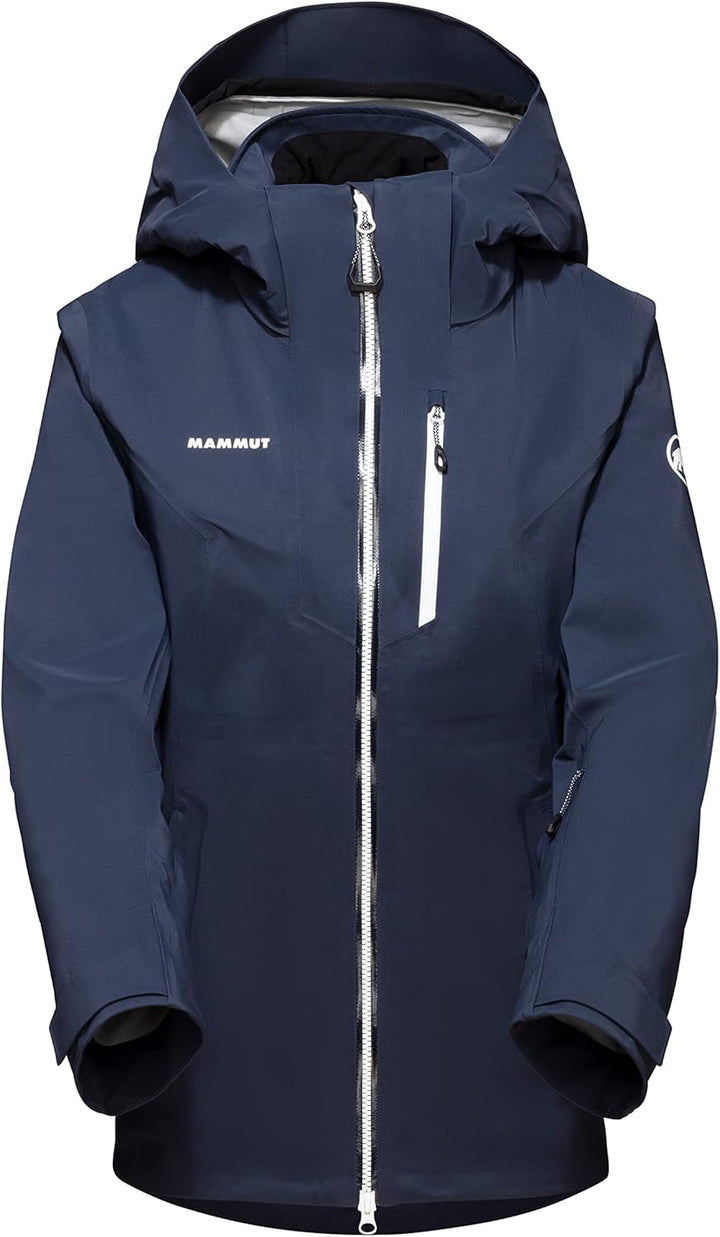 Mammut Damen Stoney Hardshelljacke mit Kapuze, marine/white
