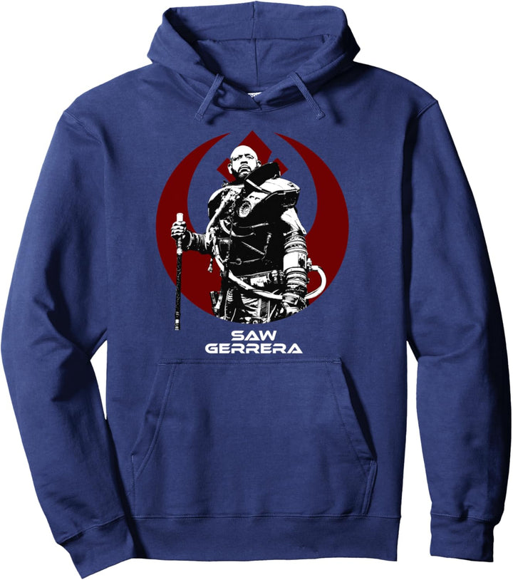 Star Wars Rouge One Saw Gerrera Rebel Portrait Pullover Hoodie