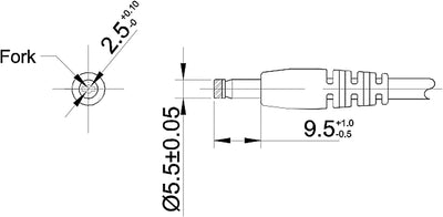 Ktec Universal AC DC Netzteil, Steckernetzteil 12V 2A (2000mA, 5,5/2,5mm) Strom-Adapter mit 8er Hohl