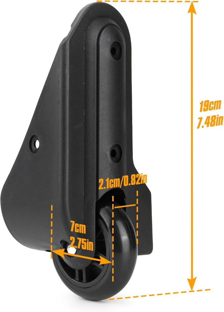 1 Pair Kofferrollen Gepäck Ersatzräder Gummi Koffer Ersatzräder Ersatzrollen(VD047), VD047