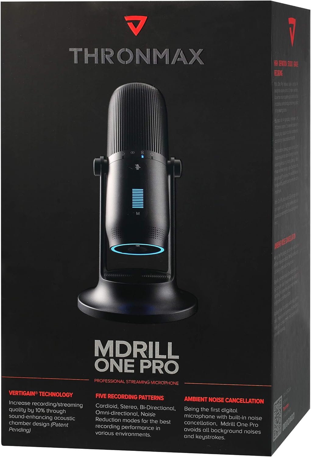 Thronmax Mdrill One (M2G) Kondensator Mikrofon (Grau) für professionelle HD Aufnahmen (48kHz) in Stu
