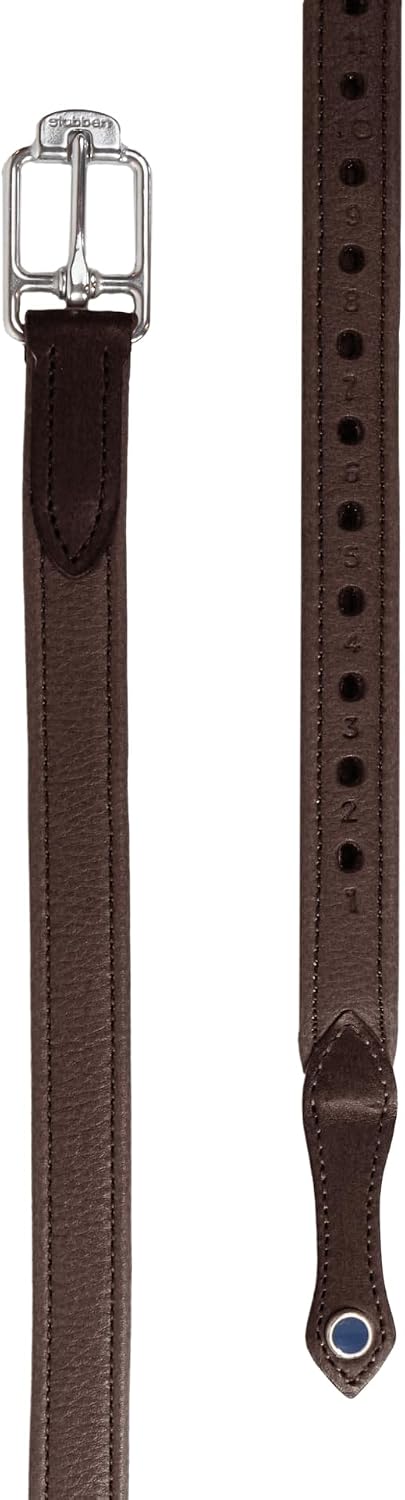 Stübben Steigbügelriemen de Luxe Schwarz XL (160cm), Schwarz XL (160cm)
