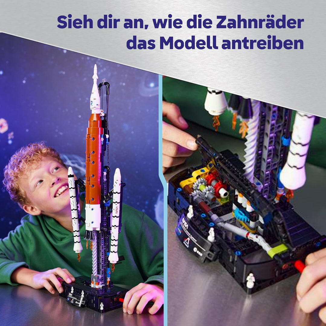 LEGO Technic NASA Artemis SLS-Schwerlastrakete - Kinder Rakete & Raumschiff Spielzeug - Baumodell &