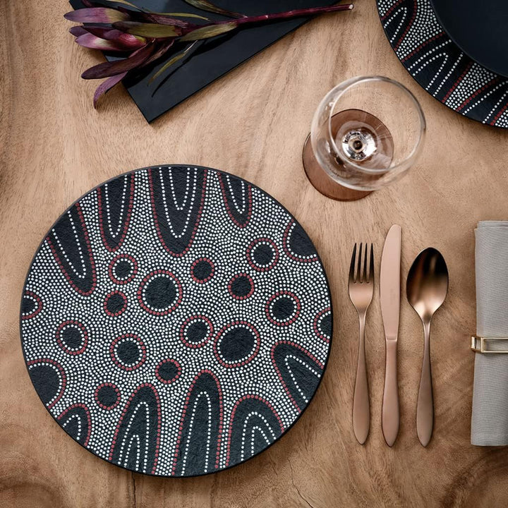Villeroy und Boch Manufacture Cutlery Tafelbesteck für bis zu 4 Personen, 16-teilig, Edelstahl, Kupf