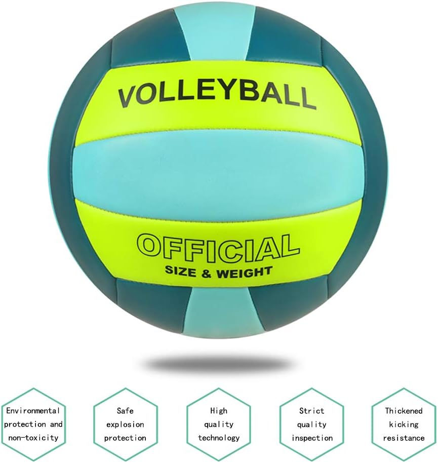 Volleyball Grösse 5 PU Leder Weich Indoor Outdoor Volleybälle Sport Training Spiel Spielball für Anf