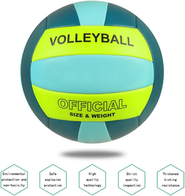 Volleyball Grösse 5 PU Leder Weich Indoor Outdoor Volleybälle Sport Training Spiel Spielball für Anf